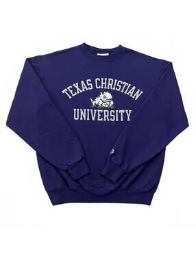 Texas Christian University TCU Horned Frogs Champion Sweatshirt Size Medium